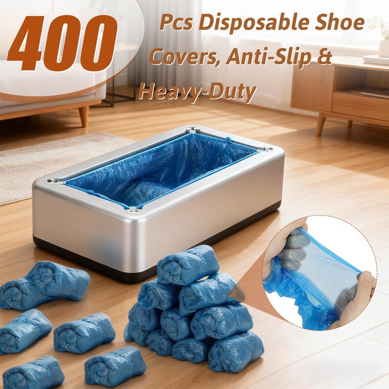 Shoe Cover Dispenser Containing 400pcs Shoe Covers Disposable Non Slip