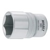 HAZET Hex Socket 900-9 | 12.5mm Square Drive, Flat Width
