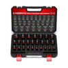 CASOMAN 26-Piece 1/2" Drive Standard Impact Socket Set, 12-Point, Metric,