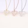 GAVU 925 Sterling Silver Diamond Heart Necklace for Women, Dainty