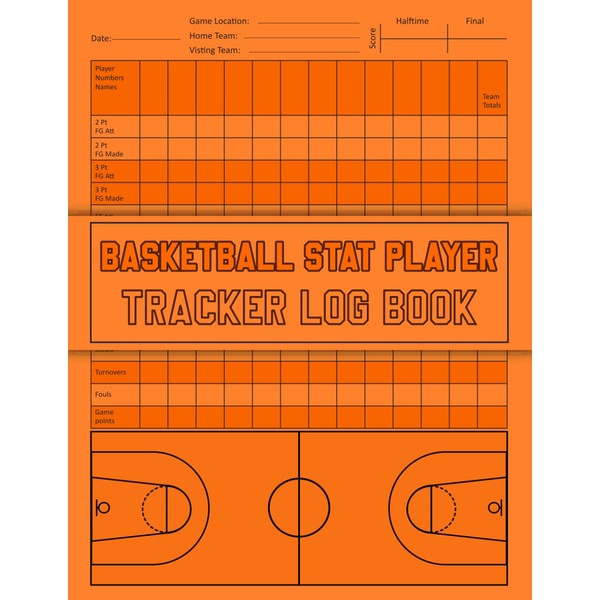 Basketball Stat Player Tracker Log Book: 130 Single-sided Pages Personal