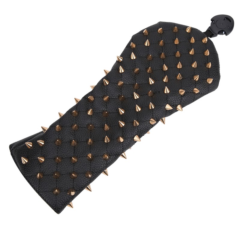 Rivet Wooden Club Protection Headcover Unique PU Waterproof Golf Putter