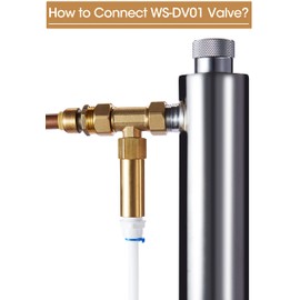 HQUA WS-DV01 Hot Water Drain Valve, Temperature Management Valve for HQUA OWS-12/124/12T, HQUA-TWS-12 Water Purifier, 110℉ Open, 3/4" FNPT Inlet, 3/4" FNPT Outlet
