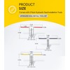 CTcar Installation Tools for Hydraulic Seals, Repair Seal Kit for
