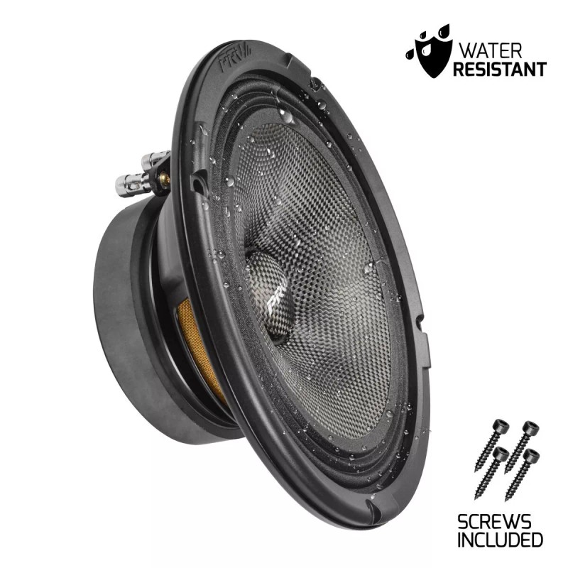 PRV 8" Midrange Water Resistant Speaker 8MR450CF-4 Carbon Fiber 450W