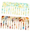OHPHCALL 2pcs Wide Tooth Hair Combs Double Sided Hair Comb