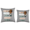 Positive Affirmations for African American Boys Throw Pillow