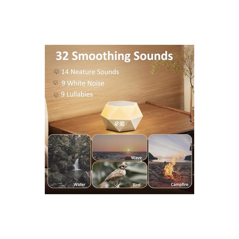 White Noise Machine for Sleeping, 32 Sounds 8 Light Baby