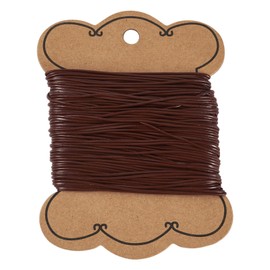 Bestewelry 25M Cowhide Leather Cord 1mm Round Leather Jewelry Cord Dyed Braided String Unfinished Necklace Cords for Jewelry Making DIY Bracelet Necklace Crafts, Saddle Brown