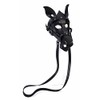 Forum Black Medieval Gothic Horse Mask One Size Fits Most