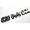 Auto Front Rear Black USA Flag Emblem Overlay 2019-2025 GMC