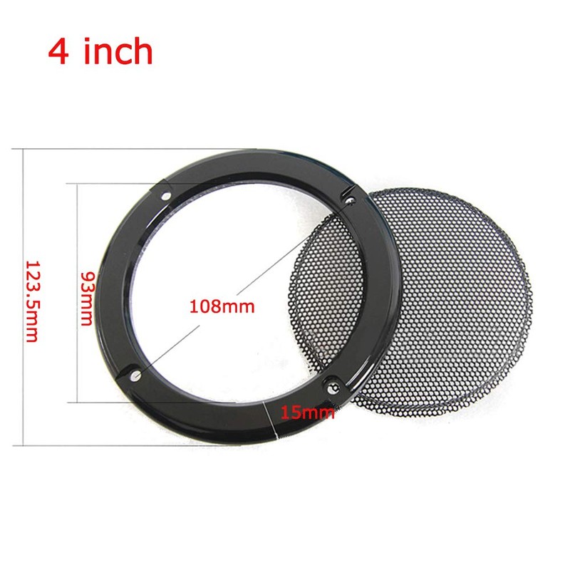 Flushbay Speaker Grill Cover for Car 10cm /4" Speaker Mesh