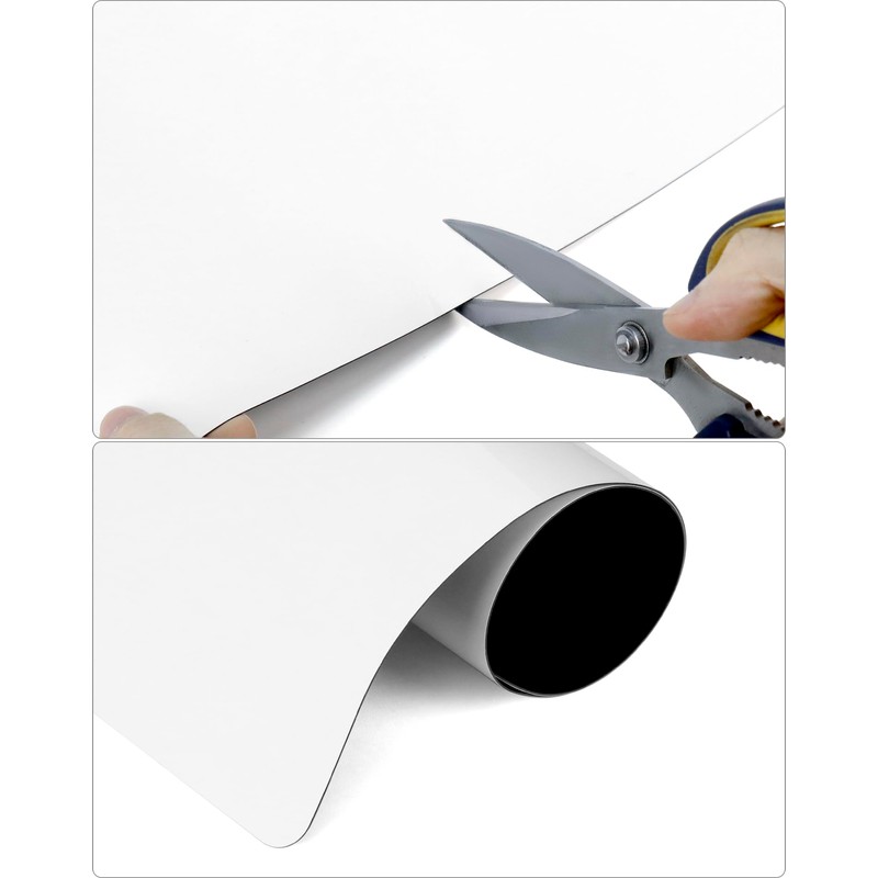 QWORK® A3 Magnetic Whiteboard for Fridge, Flexible Memo Board for
