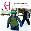 Kisangel Nonslip Ski Glove Lanyard Child Mittens Rope Glove Holder
