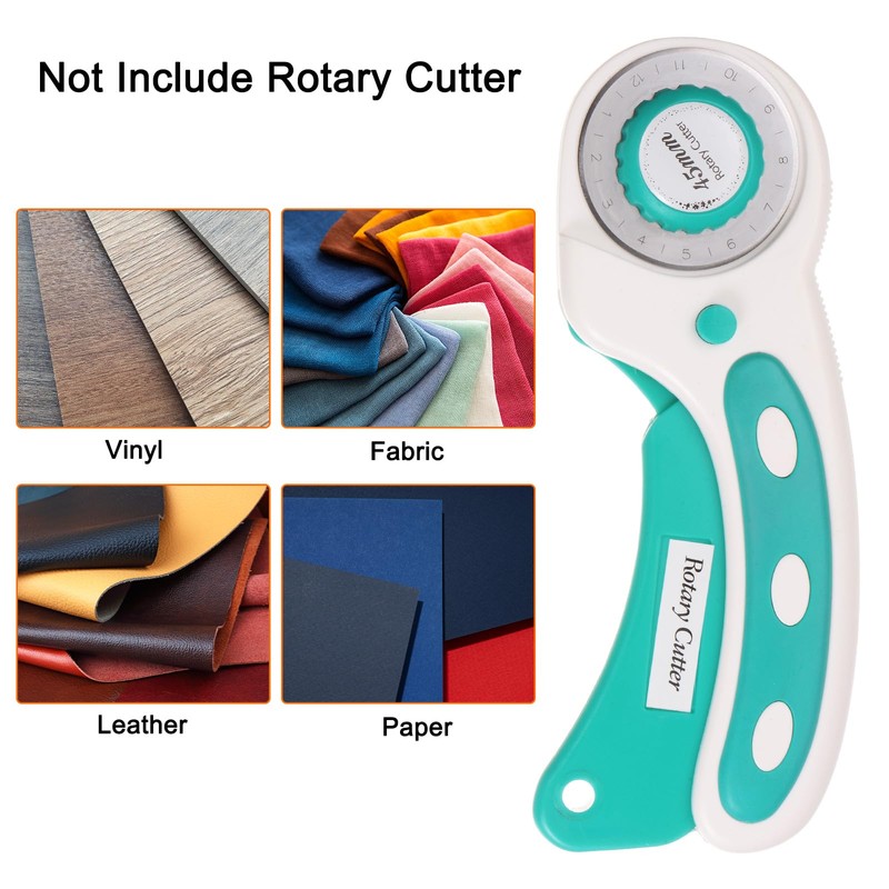 sourcing map 2pcs Rotary Cutter Blades 45mm Medium Wave Blade