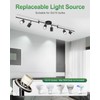 Fondiiz 6 Ways Track Lighting, Rotatable Heads Tracks Light, Track