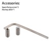 KaTur Black CNC Aluminum RC Front Axle Cover Cap Nut