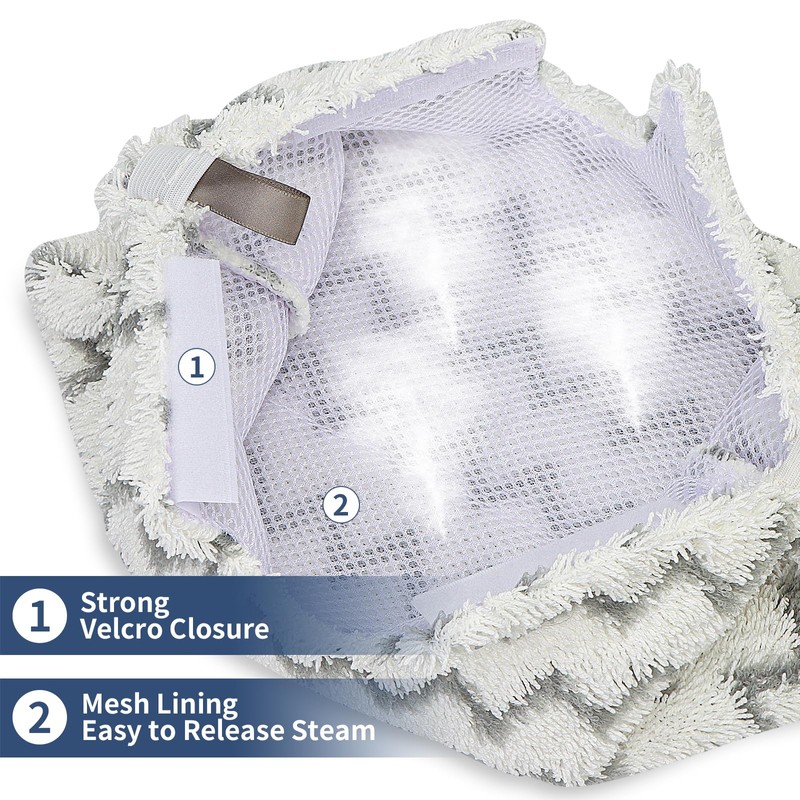 Wisorder 6 Pack S3501 Steam Pocket Mop Replacement Pads Refills