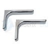 Shelf support brackets with covers 240mm Invisible/Concealed Fixings Chrome