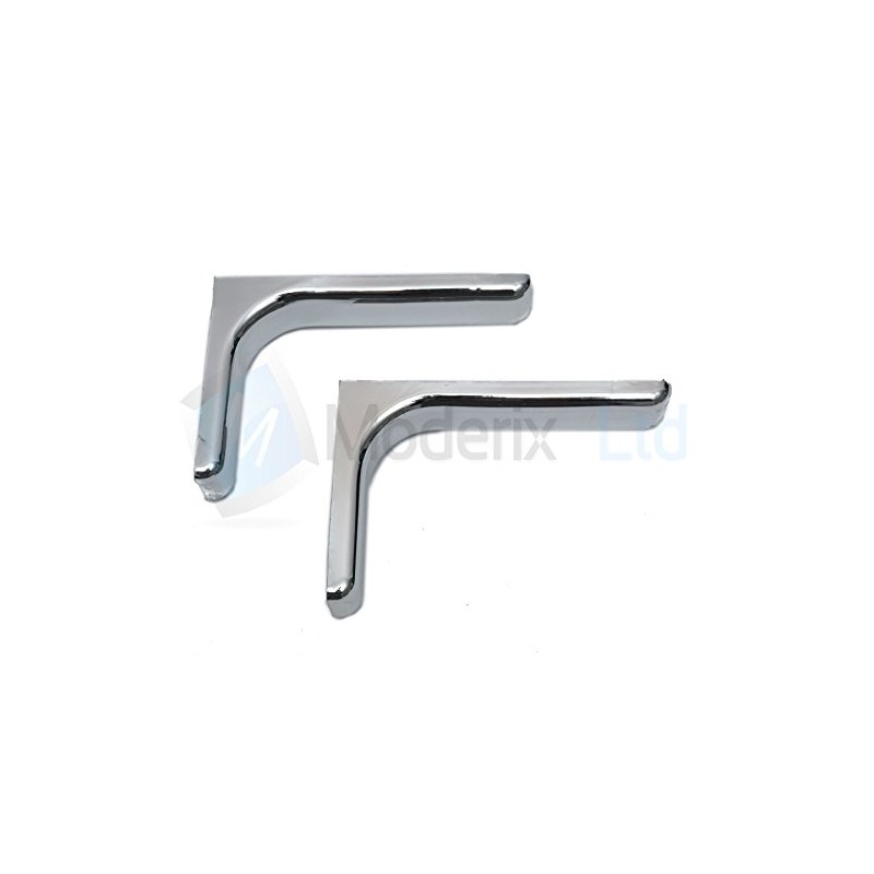 Shelf support brackets with covers 240mm Invisible/Concealed Fixings Chrome