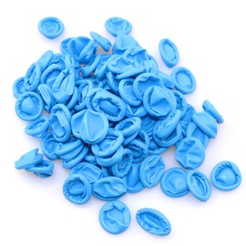 Lind Kitchen 100PCS Blue Disposable Nitrile Finger Cots Nitrile Rubber Non-allergenic Finger Protectors for Beauty, Manicure, Household Cleaning