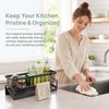 Zirax Kitchen Sink Caddy Organiser, Sink Tidy Sponge Holder with
