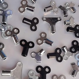 20 Pcs Radiator Bleed Key Set - Square Radiator Bleeder Valve Keys for Efficient Air Release, Compatible with Old Home Radiators, HVAC & Plumbing Systems - Includes Radiator Vent Wrench & Spigot Key