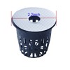 HORTIPOTS Reflective Top Lids Mylar on Black for 2 Inch