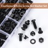 M3 M4 M5 M6 Screws Set, Countersunk Screws Nuts Set,