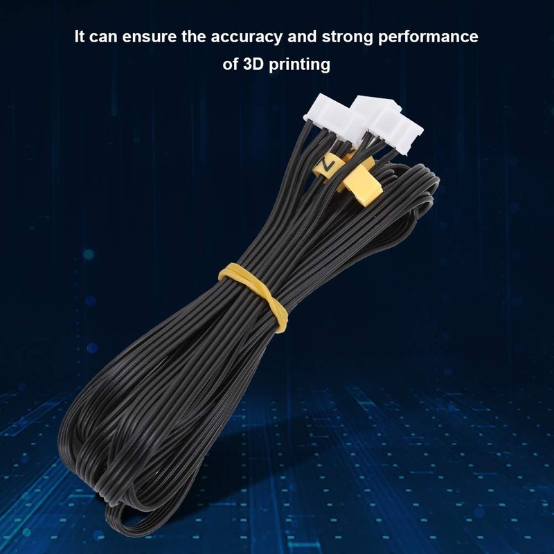 VBESTLIFE 3D Printer Stepper Motor Cable, 1.5M Double Z Axis