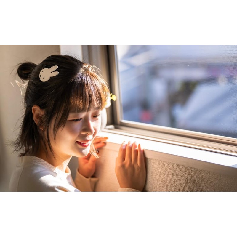 Miffy Die Cut Bangs Clip, Round Ears