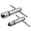 Gasea 2Pcs Adjustable T-Handle Ratchet Tap Wrench Set for M3-M8
