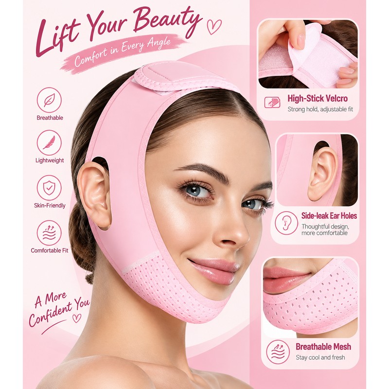 Reusable V-Line Face Strap for Daily Wear – V-Shaped Chin
