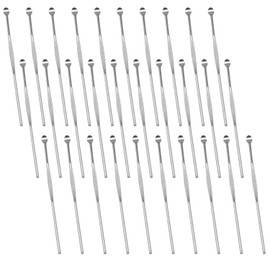 Maxmoral 30PCS Stainless Steel Wax Sticks, Wax Accessories Spoon, Concentrate Carving Tool Wax Carving Tools, for Wax Accessories Spoon Stick Easy to Hold and Engrave
