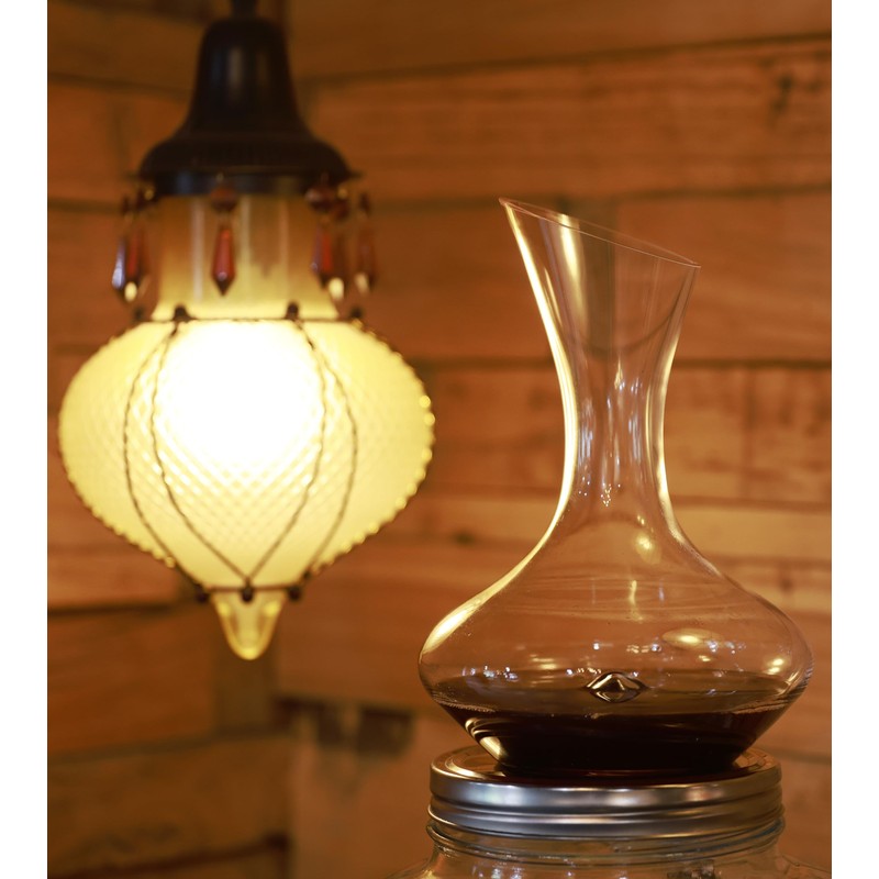 Elegant Hand-Blown Cabernet Wine Decanter/Carafe | 41 FL Oz (1212