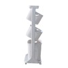 Laundry Basket, 3 Tiers Storage Basket Plastic Clothes Hamper Movable