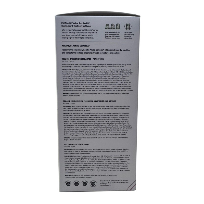 Keranique Deep Hydration The Complete Hair Regrowth System