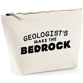 Hippowarehouse Geologist's Make The Bedrock printed make up cosmetic wash bag 18x19x9cm