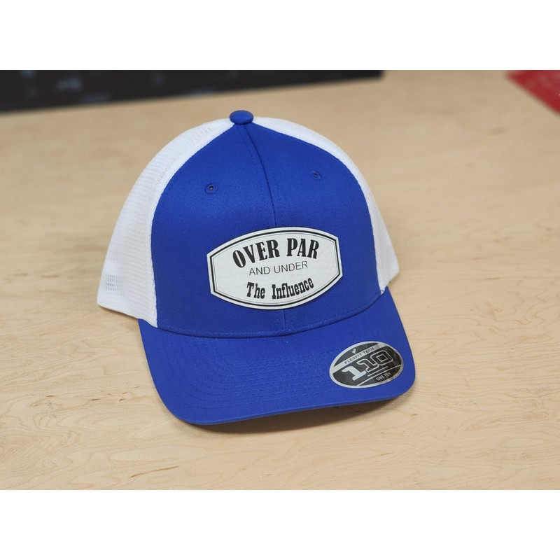 Golf Hat, Over Par Under Influence Cap, Adjustable Snapback, Breathable