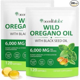 Tooffi 2-pack Oil of Oregano Softgels,Orega