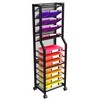 Simple Trending 12 Tier Rolling File Cart,Desk File Organizer with