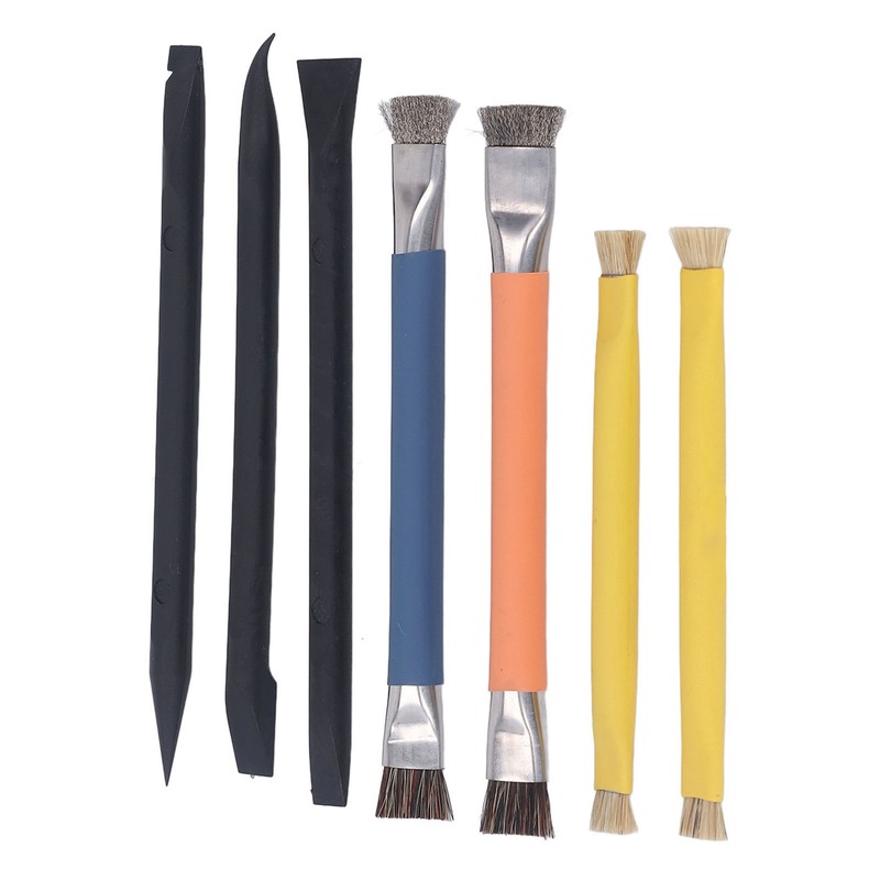 Pry Tool Brush Set ABS Stainless Steel Electronic Repair Cleaning