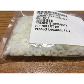 McMaster-Carr - Nylon Plastic Washer #4 Screw Size, 0.115" ID, 0.25" OD Qty 1611