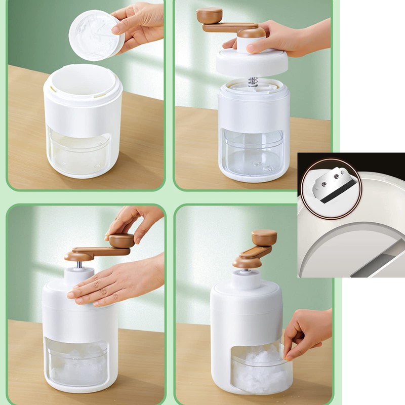 Manual Ice Crusher, Rotary Ice Crusher, Portable Ice Maker Ice