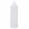 GARASANI 3 Hole Sauce Squeeze Condiment Bottles Dispenser (24oz -