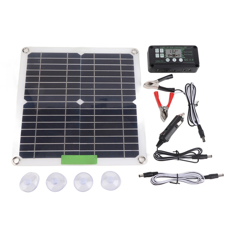 200W 12V Portable Solar Panel Kit Monocrystalline Solar Panel with