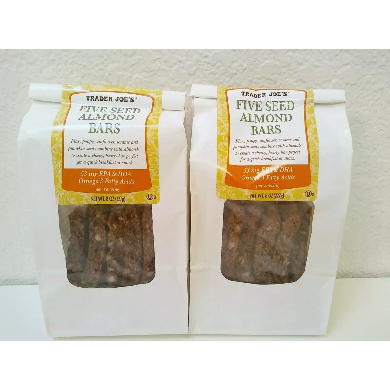 Trader Joe's 2 Packs Trader Joe's Five Seed Almond Bars
