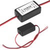 DEWIN Auto Rückfahrkamera Filter, 12V Filter DC Rückfahrkamera Leistungsrelais Kondensator