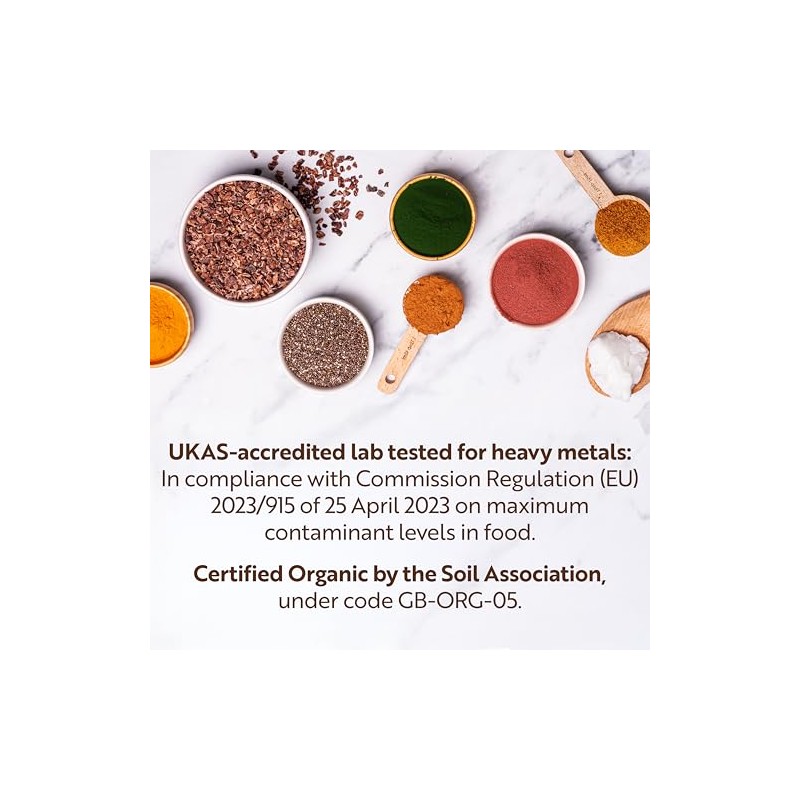 Sevenhills Wholefoods Organic Chlorella Powder 400g, Broken Cell Wall, High