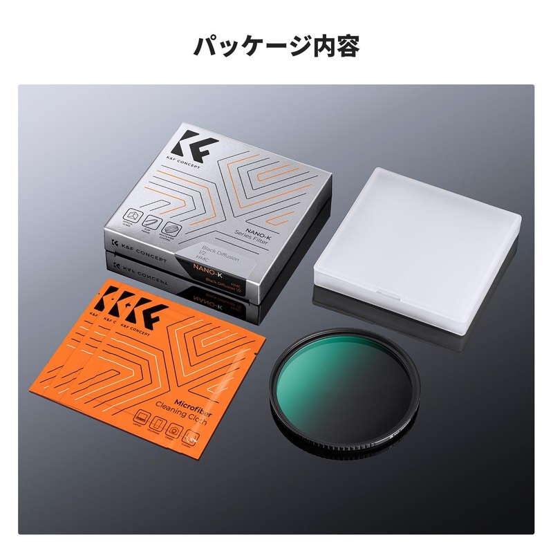 K&F Concept 67mm Black Mist 1/2 Filter, Soft Effect, Contrast